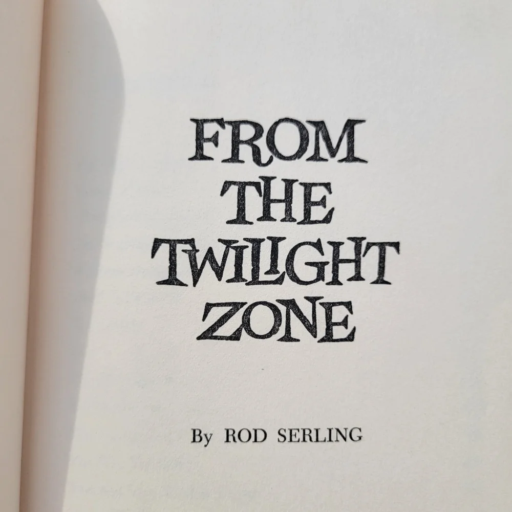 Vintage From the Twilight Zone Book ~ 1960s ~ Rod Serling ~ Great for Display!